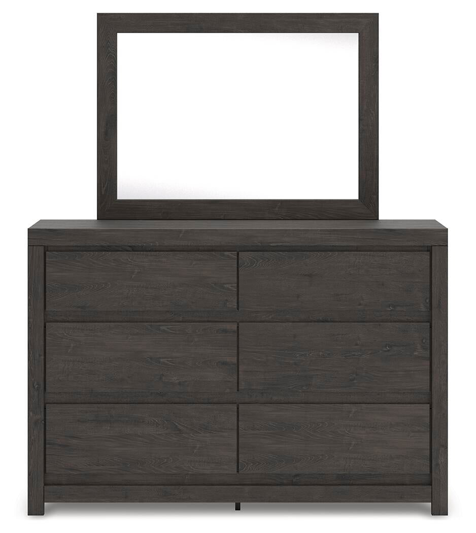 Parlayon Queen Panel Bed, Dresser and Mirror