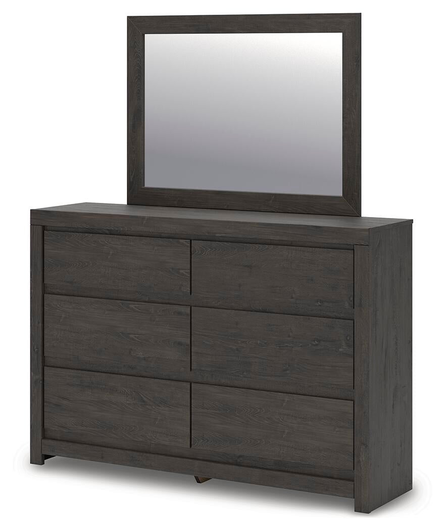 Parlayon King Panel Bed, Dresser, Mirror and Nightstand