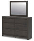 Parlayon King Panel Bed, Dresser, Mirror and Nightstand