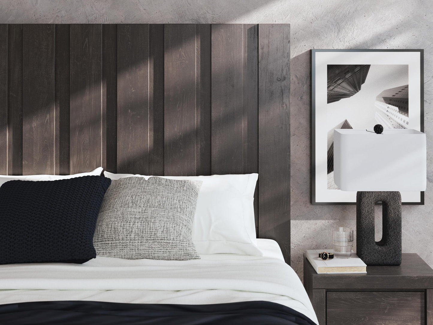 Parlayon King Panel Bed, Dresser, Mirror and Nightstand