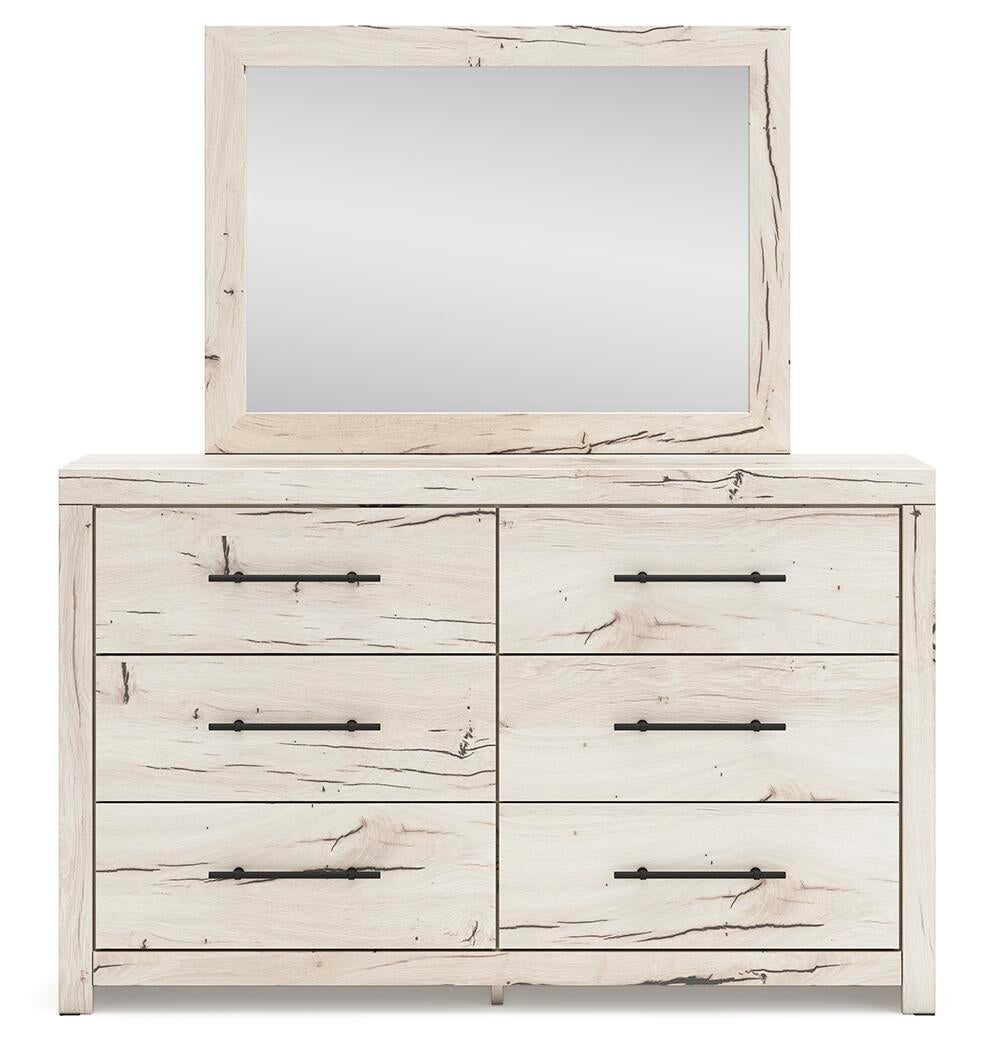 Lawroy Full Panel Storage Bed, Dresser and Mirror