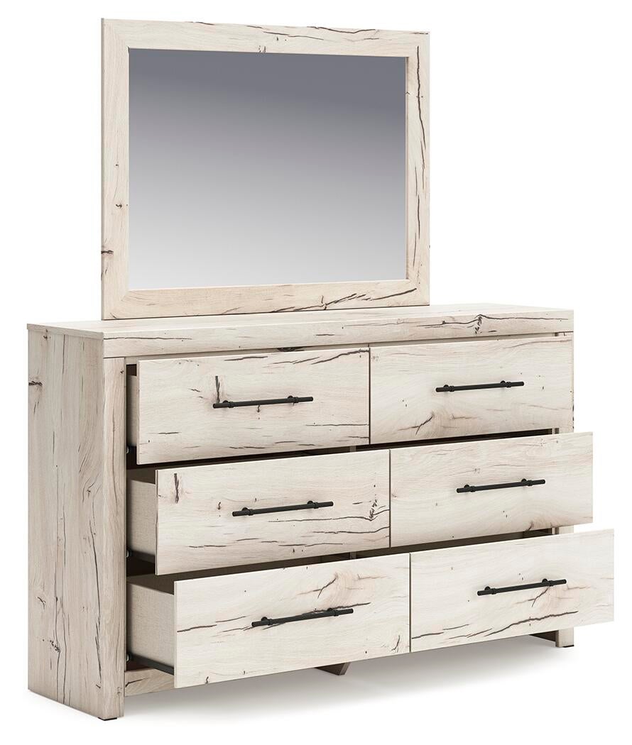 Lawroy Full Panel Headboard, Dresser, Mirror and Nightstand