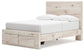 Lawroy Full Panel Storage Bed, Dresser and Mirror
