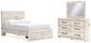 Lawroy Full Panel Storage Bed, Dresser and Mirror