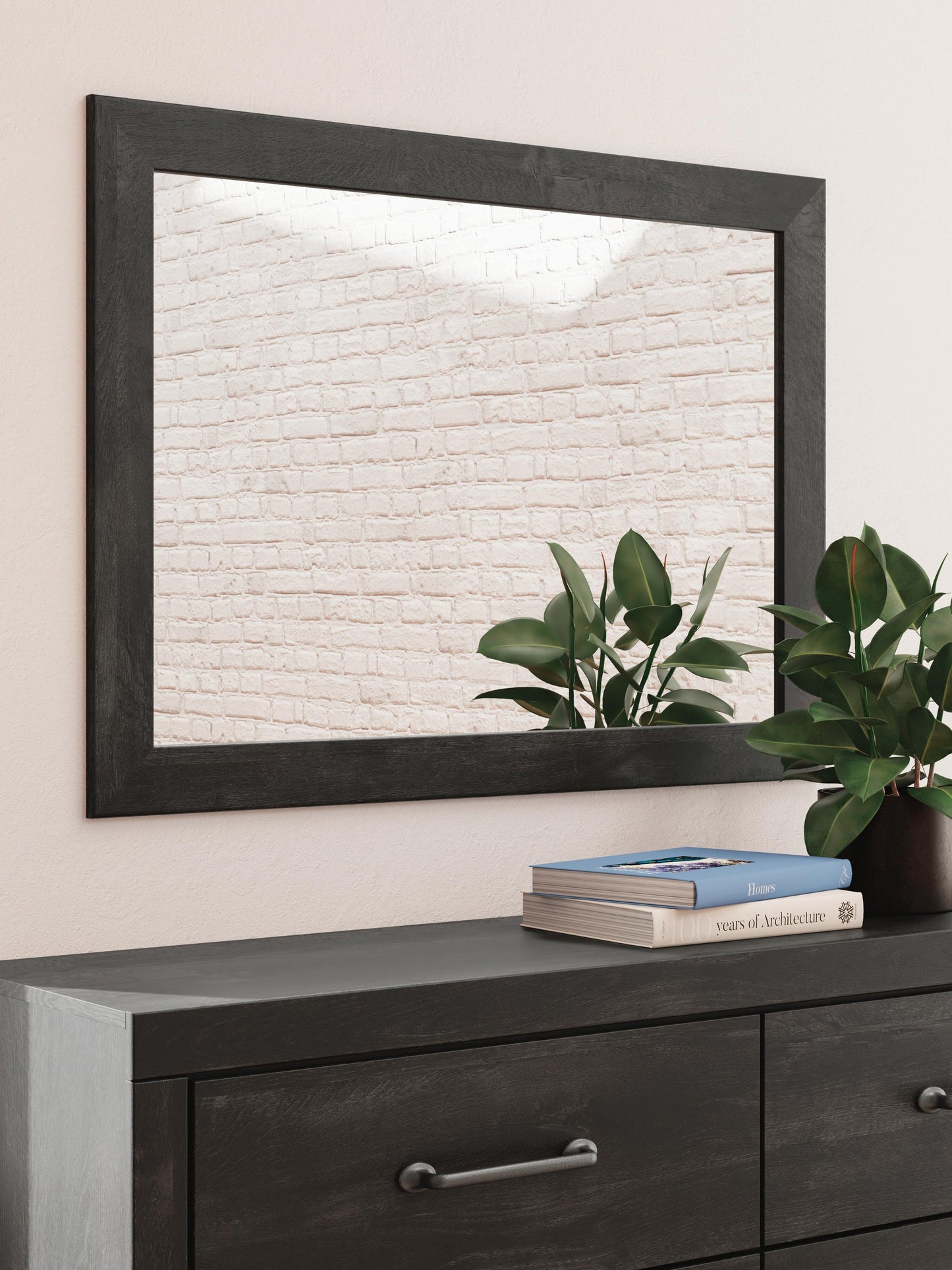 Delmorta Full Panel Bed, Dresser and Mirror