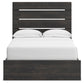 Delmorta Full Panel Storage Bed, Dresser, Mirror and Nightstand