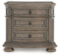 Ardenfield California King Upholstered Sleigh Bed, Dresser, Mirror, Chest and Nightstand