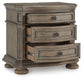 Ardenfield California King Upholstered Sleigh Bed, Dresser, Mirror and Nightstand