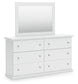 Bostwick Shoals Full Panel Bed, Dresser, Mirror and Nightstand