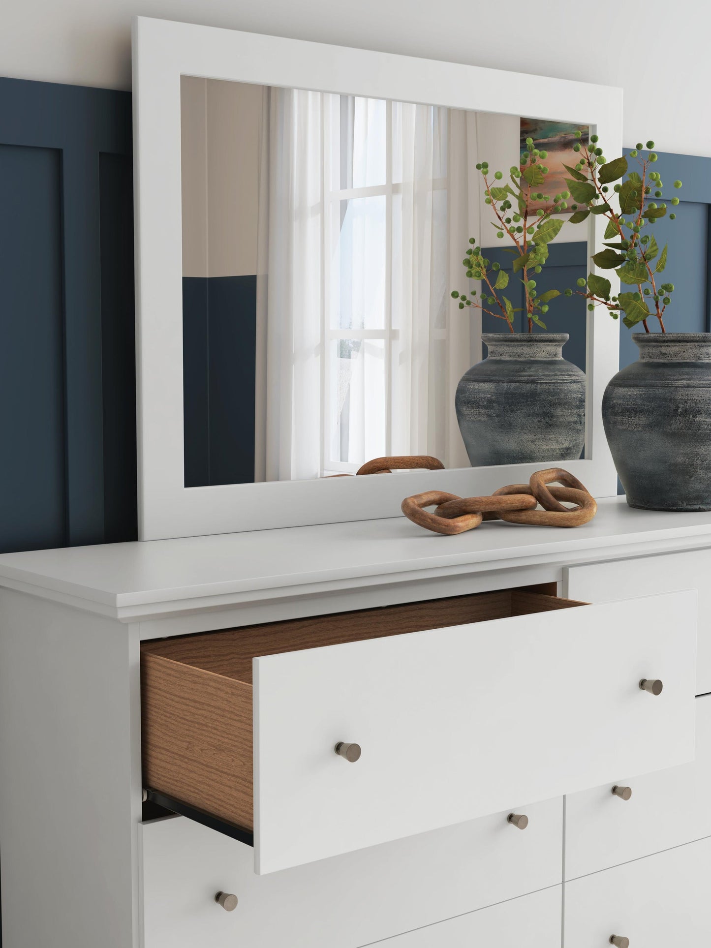 Bostwick Shoals Twin Panel Bed, Dresser, Mirror, Chest and Nightstand