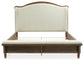 Sturlayne Queen Upholstered Panel Bed, Dresser and Mirror