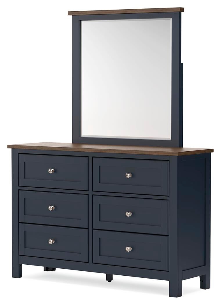 Landocken Twin Panel Headboard, Dresser, Mirror, Chest and Nightstand