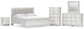 Birmonton King Upholstered Panel Bed, Dresser, Mirror, Chest and Nightstand