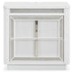 Chalanna King Upholstered Storage Bed, Dresser, Mirror and Nightstand