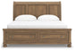 Vandenmore California King Storage Sleigh Bed with Mirrored Dresser, Chest and Nightstand