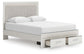 Birmonton Queen Upholstered Panel Platform Storage Bed, Dresser, Mirror and Nightstand