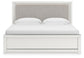 Birmonton King Upholstered Panel Platform Bed, Dresser, Mirror, Chest and Nightstand
