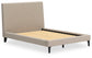 Cielden Full Upholstered Bed with Roll Slats, Dresser and Mirror