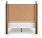 Galletyn Full Panel Bed with Mirrored Dresser and Nightstand