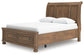 Vandenmore Queen Storage Sleigh Bed with Mirrored Dresser and Nightstand