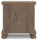Vandenmore Queen Storage Sleigh Bed with Mirrored Dresser and Nightstand