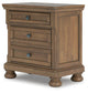 Vandenmore Queen Storage Sleigh Bed with Mirrored Dresser and Nightstand