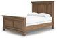 Vandenmore Queen Panel Bed with Mirrored Dresser