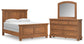 Vandenmore Queen Panel Bed with Mirrored Dresser