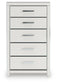 Birmonton Queen Upholstered Panel Platform Bed, Dresser, Mirror and Nightstand