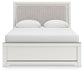 Birmonton Queen Upholstered Panel Bed, Dresser, Mirror and Nightstand