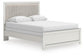 Birmonton Queen Upholstered Panel Bed, Dresser, Mirror and Nightstand