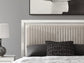 Birmonton Queen Upholstered Panel Bed, Dresser, Mirror and Nightstand