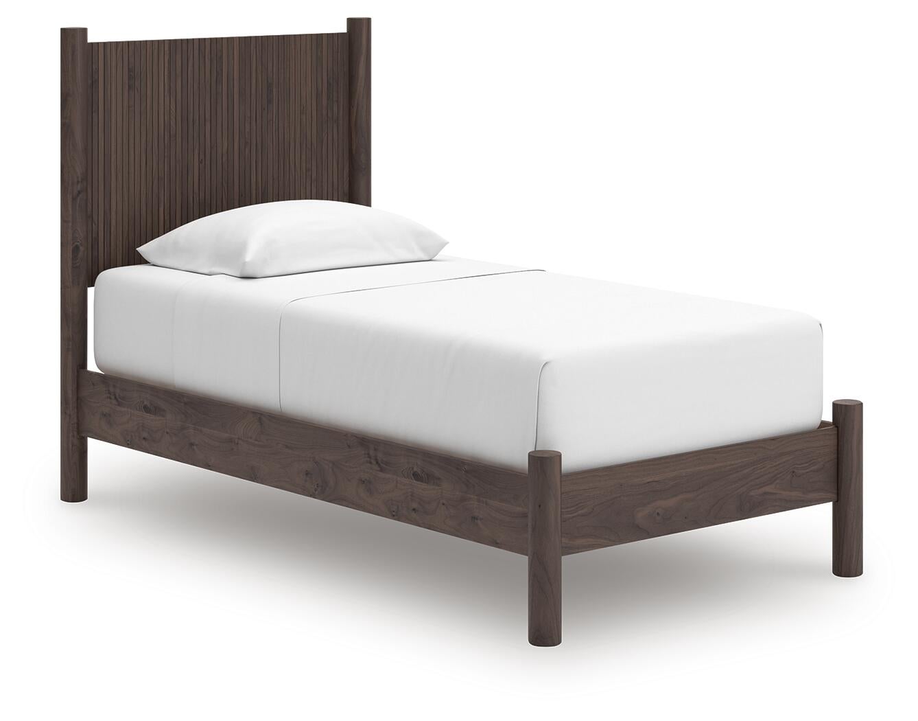 Cadmori Twin Panel Platform Bed, Dresser and Mirror