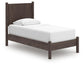 Cadmori Twin Panel Platform Bed, Dresser and Mirror