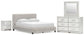 Birmonton Queen Upholstered Bed, Dresser, Mirror and Nightstand