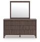 Cadmori King Panel Bed, Dresser and Mirror