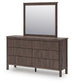 Cadmori King Panel Bed, Dresser and Mirror