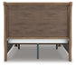 Vandenmore Queen Storage Sleigh Bed with Mirrored Dresser