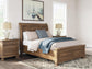 Vandenmore Queen Storage Sleigh Bed with Mirrored Dresser