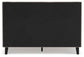 Cielden Queen Upholstered Bed with Roll Slats, Dresser, Mirror and Nightstand