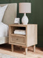 Cielden Queen Upholstered Bed with Roll Slats, Dresser, Mirror and Nightstand