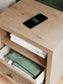 Cielden Queen Upholstered Bed with Roll Slats, Dresser, Mirror and Nightstand
