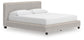 Birmonton California King Upholstered Bed, Dresser, Mirror and Nightstand