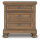 Vandenmore California King Panel Bed with Mirrored Dresser, Chest and Nightstand