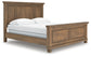 Vandenmore California King Panel Bed with Mirrored Dresser and Nightstand