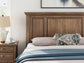 Vandenmore California King Panel Bed with Mirrored Dresser and Nightstand