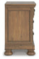 Vandenmore California King Panel Bed with Mirrored Dresser and Nightstand
