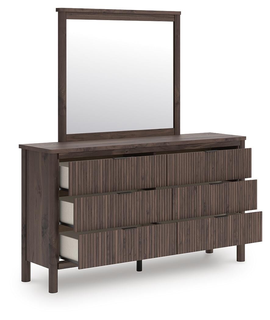 Cadmori Queen Panel Bed, Dresser, Mirror, Chest and Nightstand