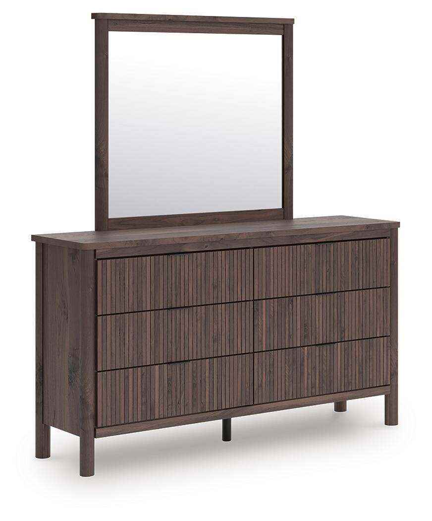 Cadmori Queen Panel Bed, Dresser, Mirror, Chest and Nightstand