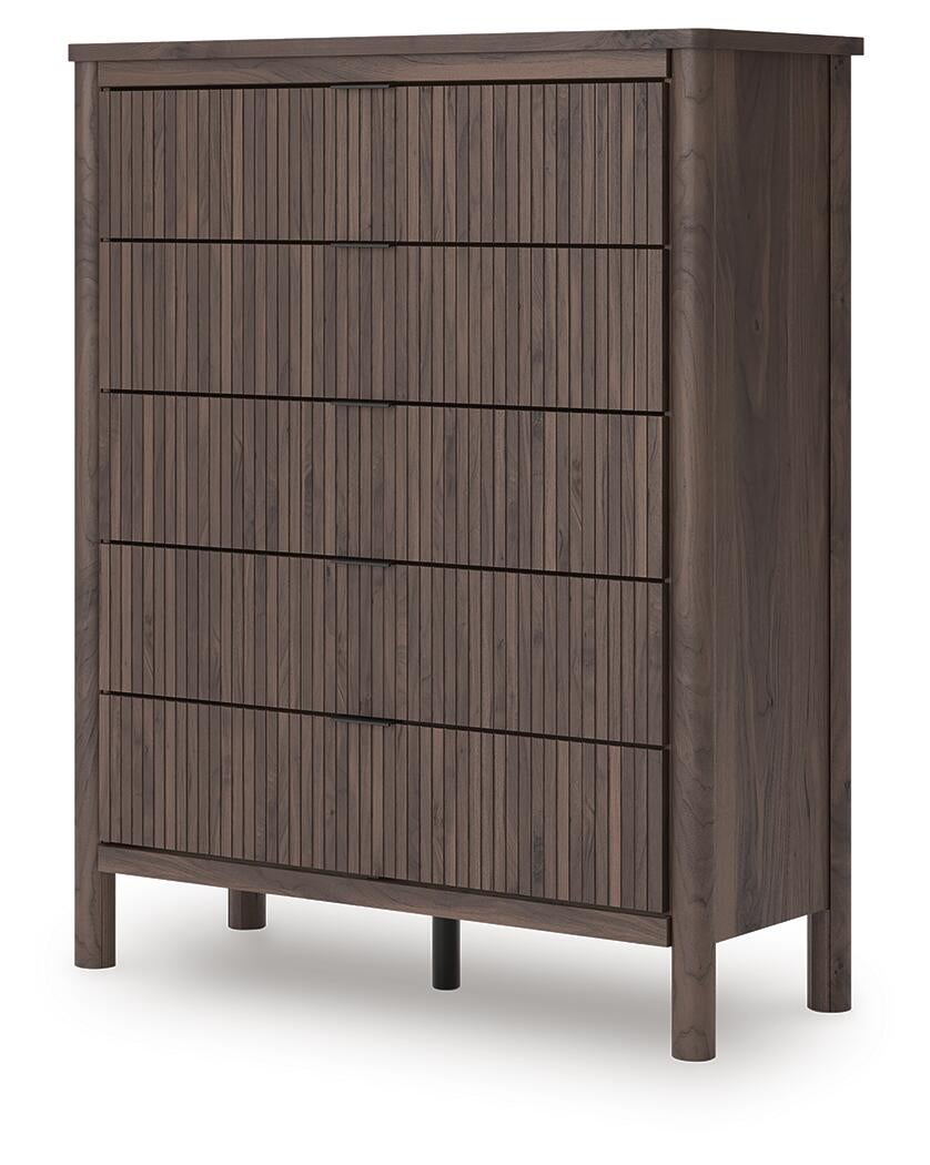 Cadmori Queen Panel Bed, Dresser, Mirror, Chest and Nightstand